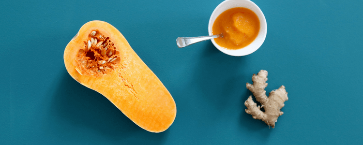 Gresskar med ingefær - perfekt som smaksprøve til babyen