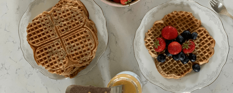 Frokostvafler som passer fra babyen er 6 måneder