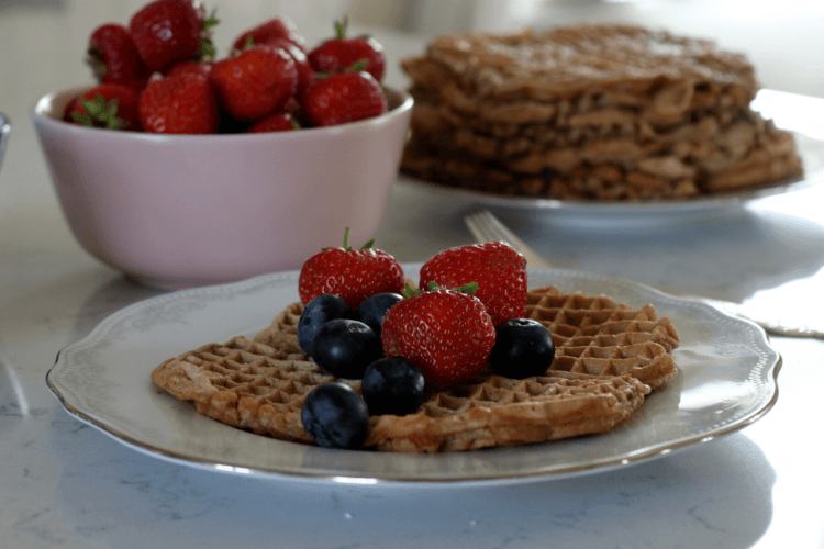 Frokostvafler som passer fra babyen er 6 måneder