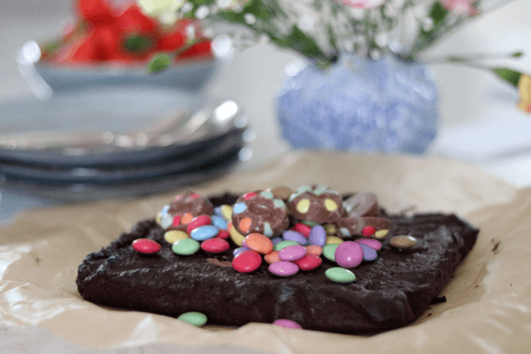 Brownie med en hemmelig ingrediens - uten egg og gluten