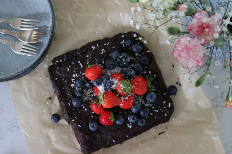 Brownie med en hemmelig ingrediens - uten egg og gluten